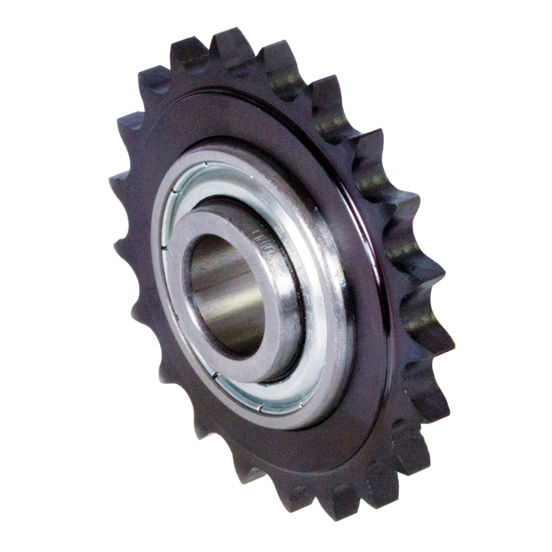 Industrial idler tensioner sprocket with sealed bearing